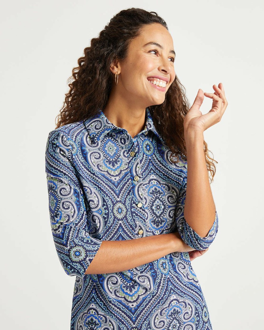 Hers Jude Connally | Jude Connally Susanna Dress - Paisley Medallion ...